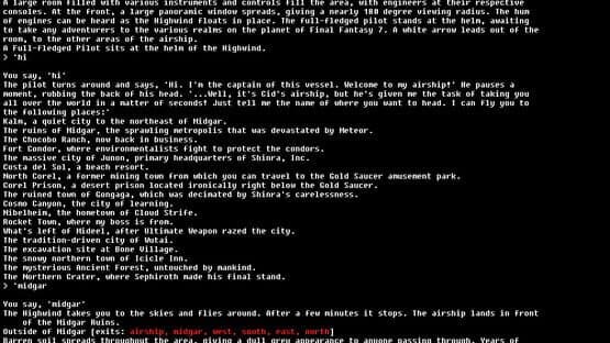 The Unofficial Squaresoft MUD — screenshot 1