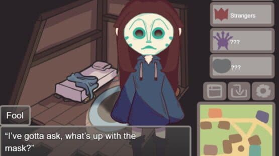 That time I was about to do something important but a god zipped me to another world full of people with masks and I needed to make them fall in love with me to go back — screenshot 2
