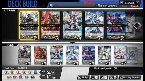 Cardfight!! Vanguard: Dear Days - Additional Deck D-TD03: Raika Koshiba - Skyfall Executors — screenshot 1