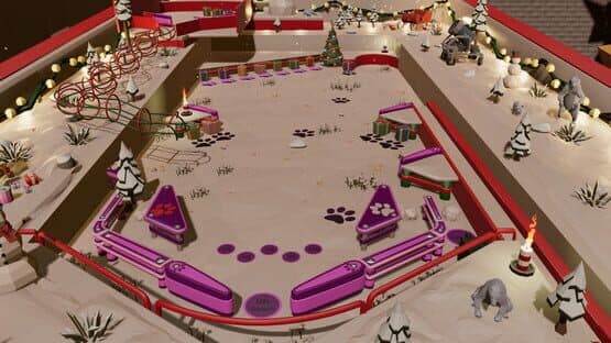 Roxy Raccoon's Pinball Panic: Christmas Carnage — screenshot 1
