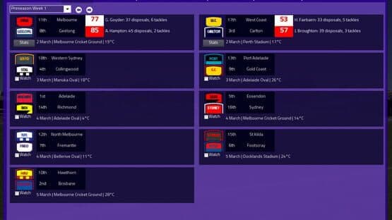 Australian Football Coach 2023 — screenshot 2