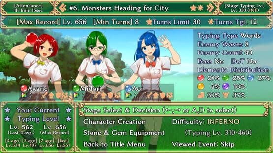 Students of Light Bonds: Typing RPG with Character Creation — screenshot 8