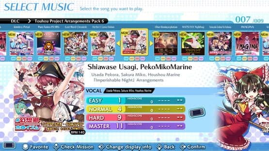 Groove Coaster: Wai Wai Party!!!! - Touhou Project Arrangements Pack 6 — screenshot 1