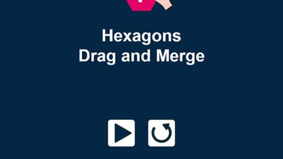 Drag n Merge Hexagons — screenshot 1