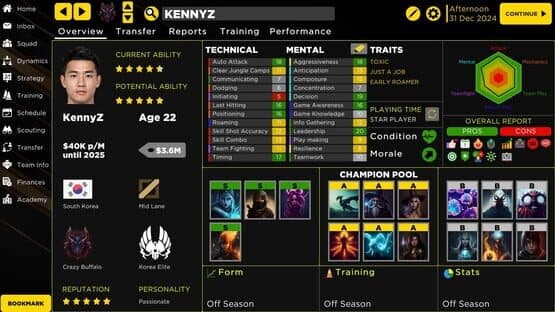 MOBA Esport Manager 25 — screenshot 1