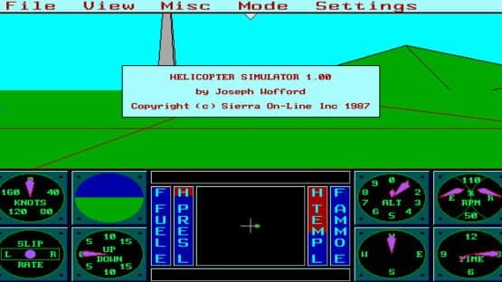 Sierra's 3-D Helicopter Simulator — screenshot 1