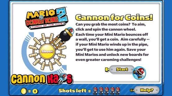 Mario vs. Donkey Kong 2: March of the Minis - Cannon Kaos — screenshot 1