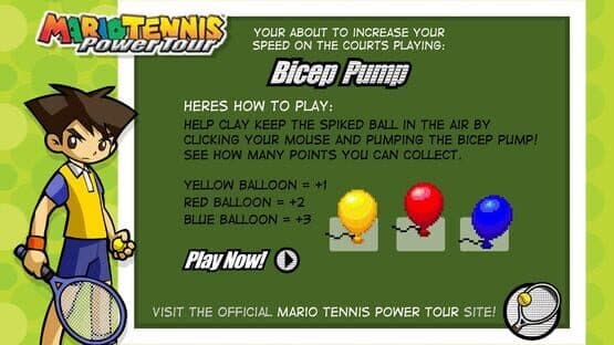 Mario Tennis: Power Tour - Bicep Pump — screenshot 1