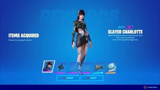 Fortnite: Sapphire Hagiri Quest Pack — screenshot 1