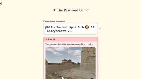 The Password Game — screenshot 1