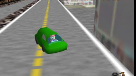 Mario Aimlessly Drives a Car Around the City 64 — screenshot 1