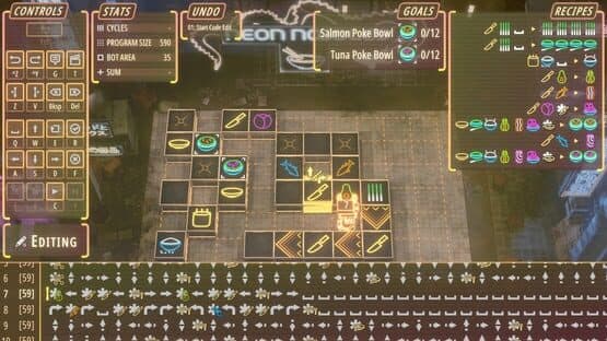 Neon Noodles: Cyberpunk Kitchen Automation — screenshot 1