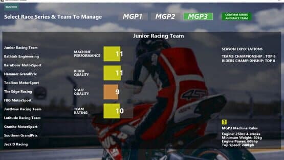 MGP Manager — screenshot 2
