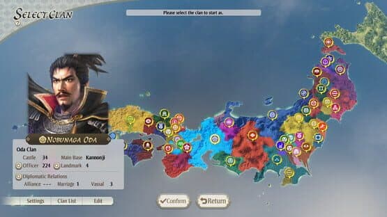 Nobunaga's Ambition: Awakening - Scenario: "Battle of Tetorigawa" — screenshot 1