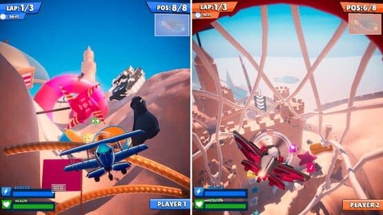 Airplane Race Simulator 2 Player Game — screenshot 3