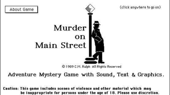 Murder on Mainstreet — screenshot 1