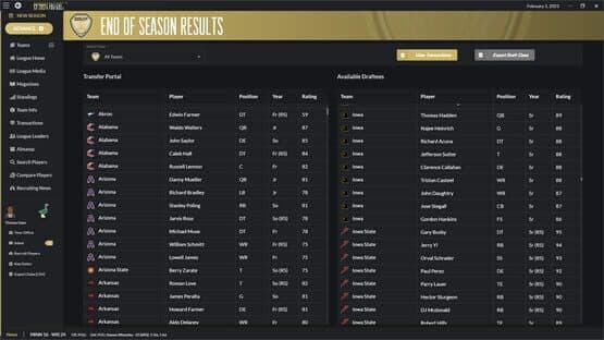 Draft Day Sports: College Football 2024 — screenshot 6