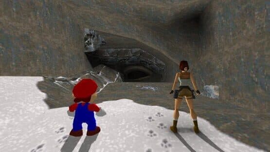 Super Mario 64 in Tomb Raider — screenshot 1