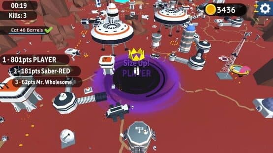 Hole io: Red Planet DLC — screenshot 1