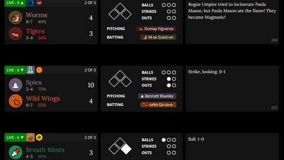 Blaseball — screenshot 2