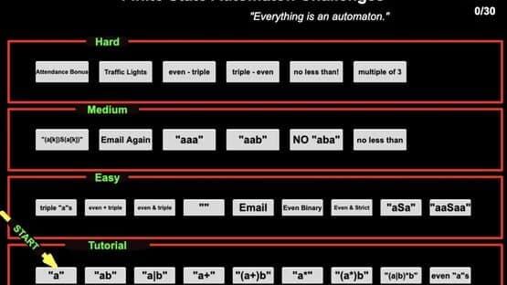 Finite State Automaton Challenges — screenshot 1