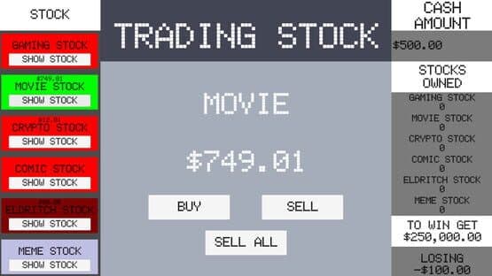 Simple Stock Trading Simulator — screenshot 2