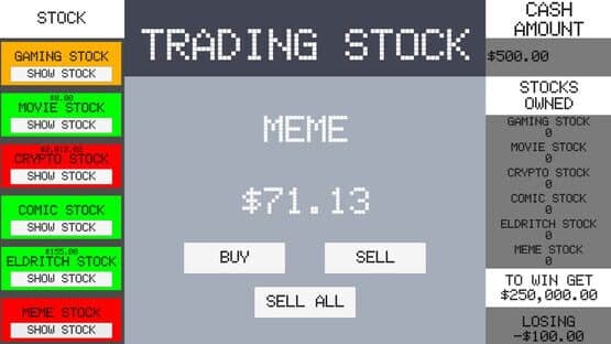 Simple Stock Trading Simulator — screenshot 3