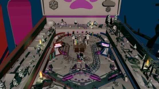 Roxy Raccoon's Pinball Panic: Winter Whimsy — screenshot 1