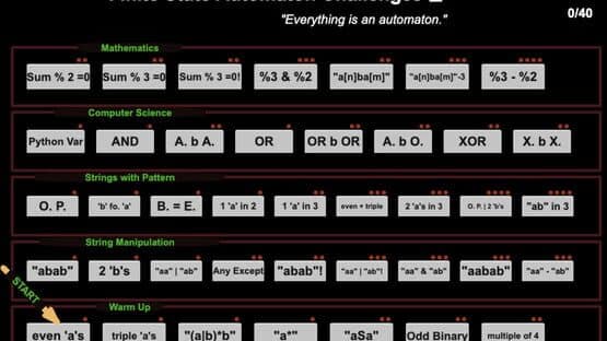 Finite State Automaton Challenges 2 — screenshot 1