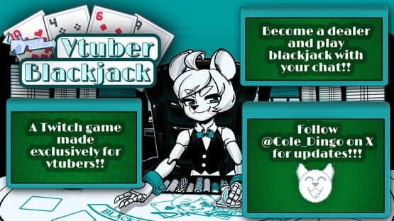 Cole Dingo's Vtuber Blackjack — screenshot 1