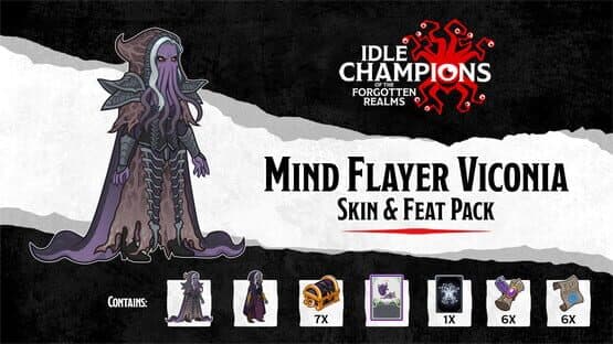 Idle Champions: Mind Flayer Viconia Skin & Feat Pack — screenshot 1