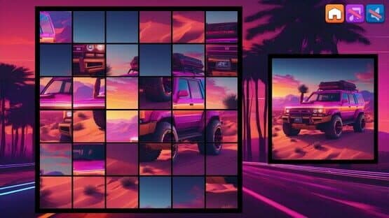 OG Puzzlers: Synthwave Cars — screenshot 5
