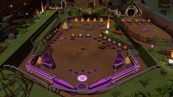 Roxy Raccoon's Pinball Panic: Prehistoric Paradise — screenshot 1