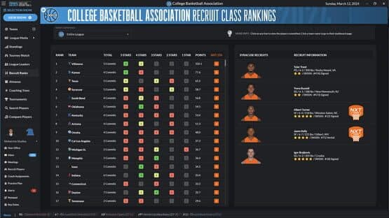 Draft Day Sports: College Basketball 2024 — screenshot 2