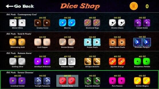 Dice-Zee!: Dice Pak - "Serene Chromas" — screenshot 1
