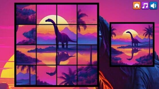 OG Puzzlers: Synthwave Dinosaurs — screenshot 1