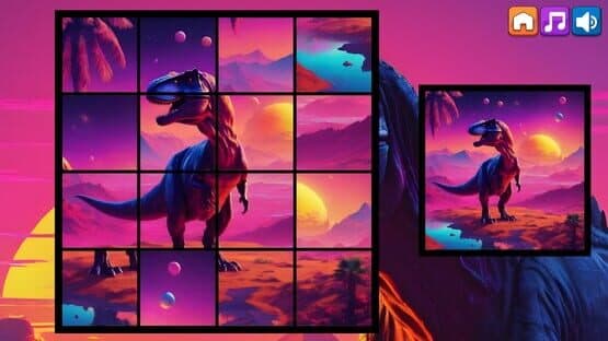 OG Puzzlers: Synthwave Dinosaurs — screenshot 2