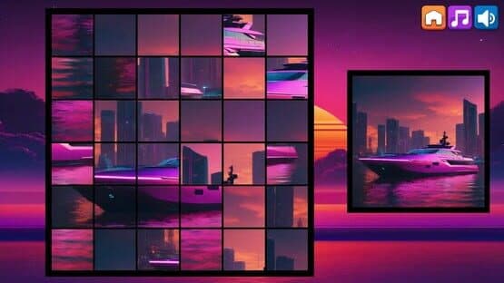 OG Puzzlers: Synthwave Boats — screenshot 1