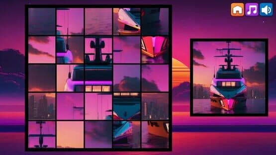 OG Puzzlers: Synthwave Boats — screenshot 5