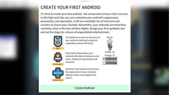 Synthetica: Cyber Club Manager — screenshot 4