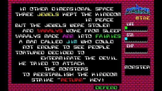 Eggconsole Xak PC-8801mkIISR — screenshot 1