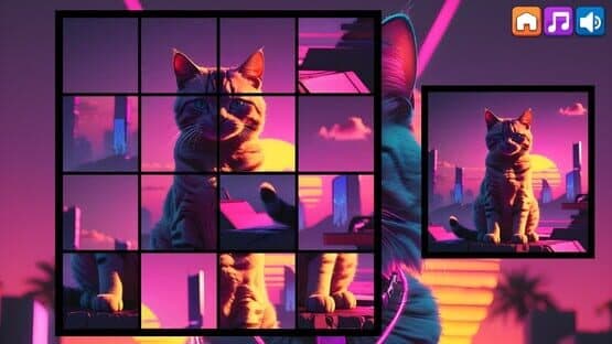 OG Puzzlers: Synthwave Cats — screenshot 1