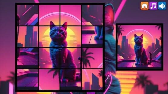 OG Puzzlers: Synthwave Cats — screenshot 4
