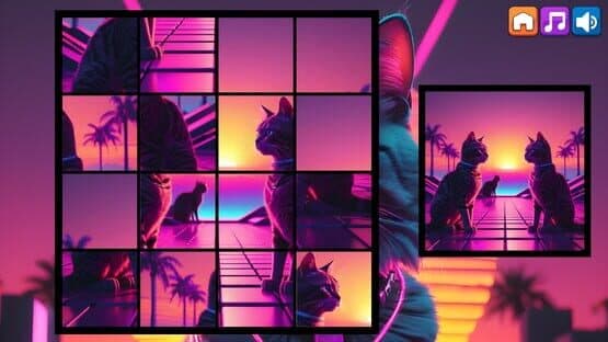 OG Puzzlers: Synthwave Cats — screenshot 6