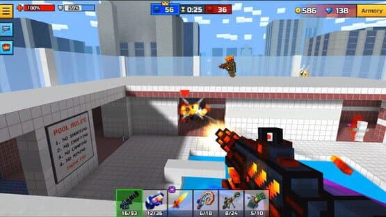 Pixel Gun 3D: Dark Fire Set — screenshot 1