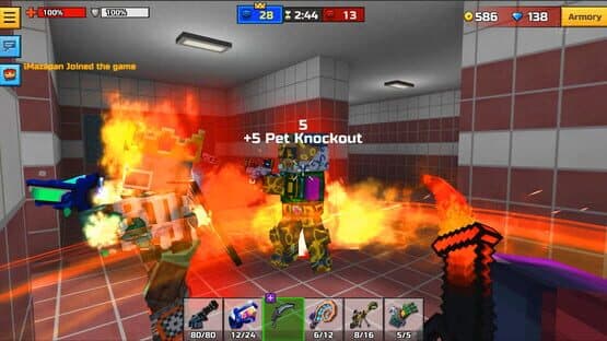 Pixel Gun 3D: Dark Fire Set — screenshot 3