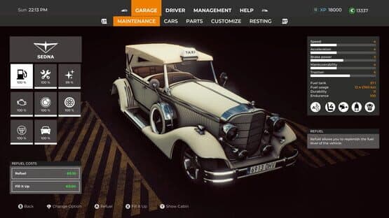 Taxi Life: VIP Vintage Convertible Car — screenshot 1