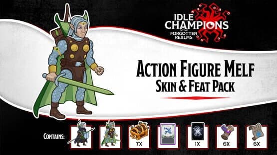 Idle Champions: Action Figure Melf Skin & Feat Pack — screenshot 1