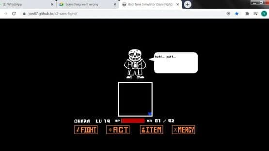 Bad Time Simulator (Sans Fight) — screenshot 2
