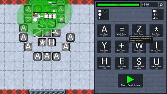 ASCII Tower Defense — screenshot 1